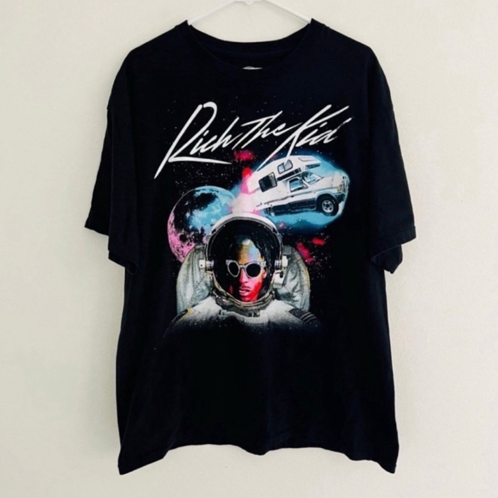 Rich The Kid Astronaut Logo Tee Large